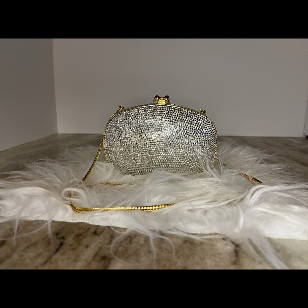 Judith Lieber gold clutch